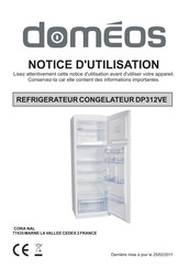 DOMEOS DP312VE Notice D'utilisation