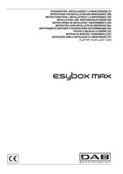 DAB esybox max 60/120 Instructions Pour L'installation