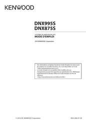 JVC KENWOOD DNX875S Mode D'emploi