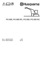 Husqvarna PG 690 Manuel D'utilisation