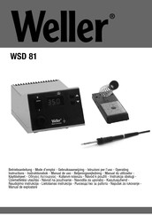 Weller WSD 81 Mode D'emploi