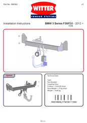 Witter BM38U Instructions D'installation