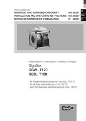 Helios GigaBox GBWT120 Série Notice De Montage Et D'utilisation