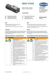 schmalz SEAC 10 ECO Instructions De Service