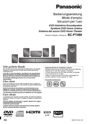 Panasonic SC-PT480 Mode D'emploi