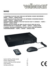 Velleman NVR3 Guide D'installation Rapide