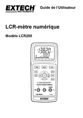 Extech Instruments LCR200 Guide De L'utilisateur