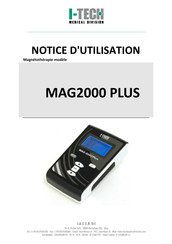 I-Tech MAG2000 PLUS Notice D'utilisation