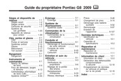 Pontiac G8 2009 Guide Du Propriétaire