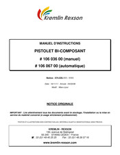Kremlin Rexson 106 067 00 Manuel D'instructions