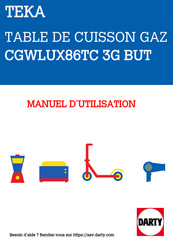 Teka CGWLUX86TC 3G BUT Manuel D'utilisation
