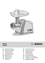 Bosch ProPower MFW68640 Notice D'utilisation