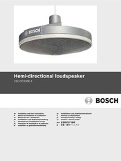 Bosch LS1-OC100E-1 Manuel D'installation Et D'utilisation