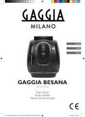 Gaggia Milano HD8651 Mode D'emploi