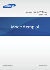 Samsung SM-C115 Mode D'emploi