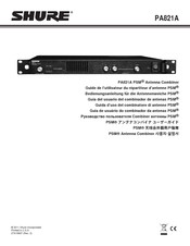 Shure PA821A Guide De L'utilisateur