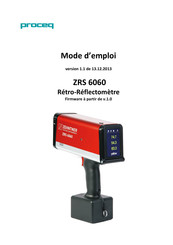 Proceq ZRS 6060 Mode D'emploi