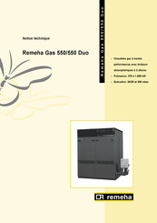 REMEHA Gas 550 Duo Notice Technique