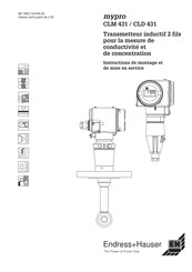 Endress+Hauser mypro CLD 431 Instructions De Montage Et De Mise En Service