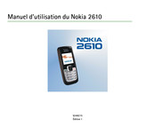 Nokia 2610 Manuel D'utilisation