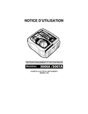 Kyoritsu Electrical Instruments Works 3007A Notice D'utilisation