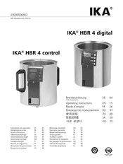 IKA HBR 4 digital Mode D'emploi