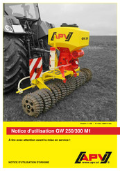 APV GW 300 M1 Notice D'utilisation