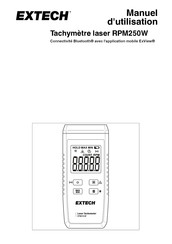 Extech RPM250W Manuel D'utilisation