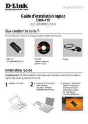 D-Link DWA-110 Guide D'installation Rapide