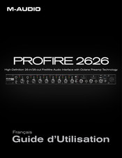 M-Audio PROFIRE 2626 Guide D'utilisation