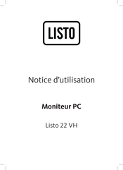 Listo 22 VH Notice D'utilisation