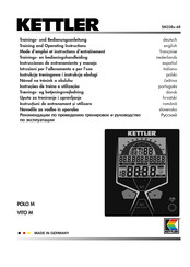 Kettler VITO M Mode D'emploi Et Instructions D'entraînement