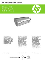 HP Deskjet D2400 Série Guide De Référence