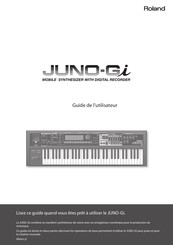 Roland JUNO-Gi Guide De L'utilisateur