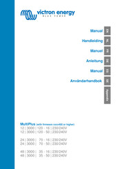 Victron energy MultiPlus 24/3000/70-50/230/240V Manuel