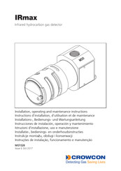 Crowcon IRmax Instructions D'installation, D'utilisation Et De Maintenance