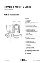 FMT 23 321 Notice D'utilisation