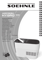 Soehnle AIRFRESH HYGRO 500 Mode D'emploi