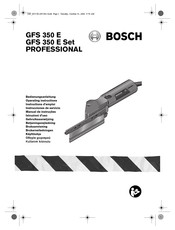 Bosch GFS 350 E PROFESSIONAL Instructions D'emploi
