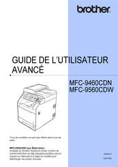 Brother MFC-9560CDW Guide De L'utilisateur Avancé