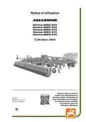 Amazone Cenius 8003-2TX Notice D'utilisation