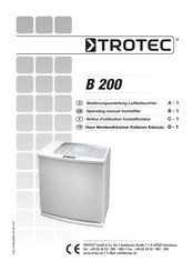 Trotec B 200 Notice D'utilisation