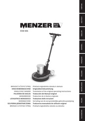 Menzer ESM 406 Traduction De La Notice Originale