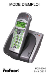 Profoon PDX-6300 SMS DECT Mode D'emploi