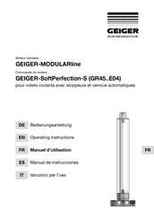 GEIGER MODULARline SoftPerfection GR45E03 Série Manuel D'utilisation