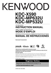 Kenwood KDC-X590 Mode D'emploi