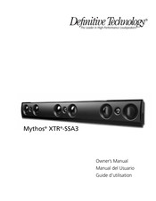 Definitive Technology Mythos XTR-SSA3 Guide D'utilisation