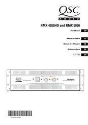 QSC Audio RMX 4050HD Manuel De L'utilisateur