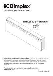 Dimplex BLF74 Manuel Du Propriétaire