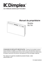 Dimplex BLF34 Manuel Du Propriétaire